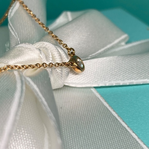 Tiffany & Co .10 Peretti Damond by the yard 18k rose gold 16” W/box MSRP $1300 - Picture 4 of 8